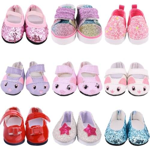 5Cm Doll Shoes Kitty Sequins Shoes Boots For 14.5 Inch Nancy American Paola Reina Doll&BJD EXO Doll Boots Generation Girl`s Toy