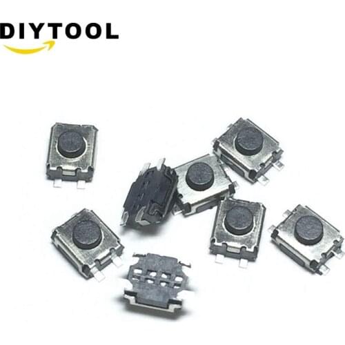 50pcs/100pcs 3×4×2mm Mini Tact Tactile Push Button Switch SMD-4Pin new