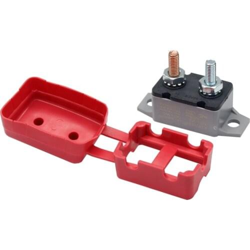 12V Circuit Breaker Cover Dual Battery Fuse Automatic Auto Reset 20A 30A 40A 50A Waterproof Circuit Breaker For Car Boat