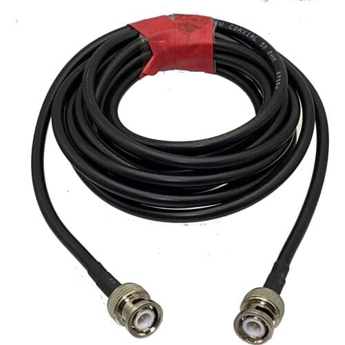 BNC male Plug to BNC male plug straight crimp RG58 cable RF jumper pigtail 6inch~50M