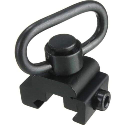 Quick Release Detach QD Sling Swivel Attachment w/ 20mm Picatinny Rail Mount Black