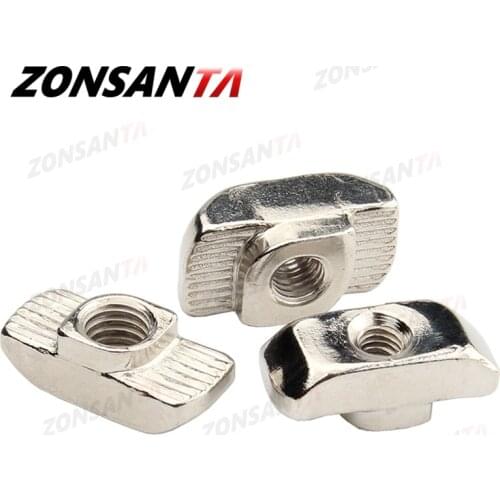 ZONSANTA T Slot Nut M3 M4 M5 M6 M8 T Nut Hammer Sliding Head 3D Printer Parts Fastener Connector 2020 3030 4040 Aluminum Profile