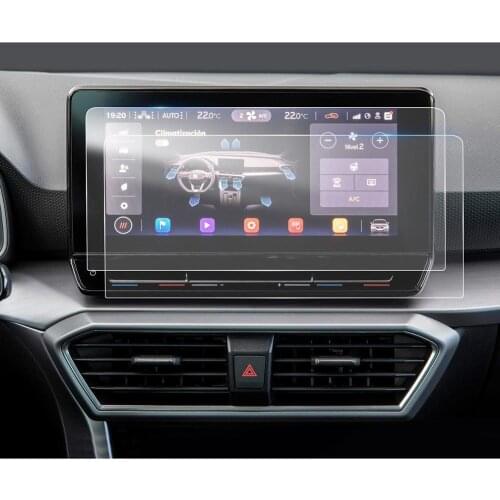 LFOTPP PET Screen Protector For Leon MK4 Navi System 10 Inch 2020 Car Multimedia Radio Display Auto Interior Accessories 2 Pcs