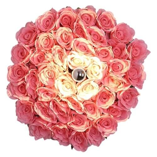 Loft rose pink wall lamps restaurant shop decorated dining room retro wheel wall sconces lights music bar bedroom lighting