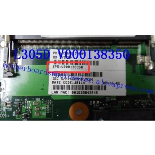 Placa Mae For Toshiba L300D L305D Laptop Mainboards V000138350 Tested