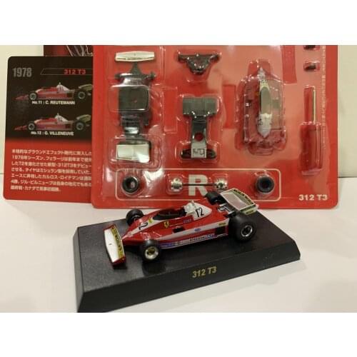 1/64 KYOSHO Ferrari 312 T3 Villeneuve 12 formula one RACING 1978 Collection die-cast alloy assembled car decoration model toys