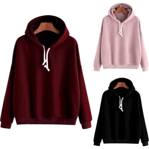 Brand New Women Fashion Hoodie Sweater Hip-hop Sweatshirts Pullover Coat Hooded Long Sleeve Tops