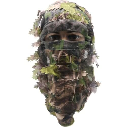 Outdoor Camouflage Facial 3D Masks Stereo Sheet Turkey Hunting Mask Hat Balaclava Full Forest CS