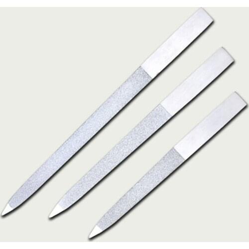 Stainless Steel Nail File Buffer Double Side Trimmer DIY Manicure Pedicure Tool wholesale Nail Repair Tools