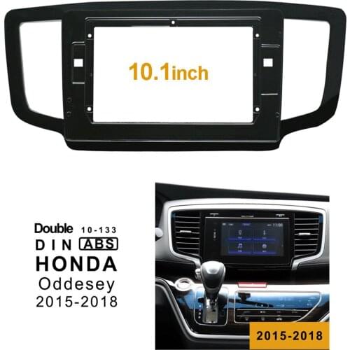 2Din Car DVD Frame Audio Fitting Adaptor Dash Trim Facia Panel 10.1inch For Honda Odyssey 2015-2018 Double Din Radio Player