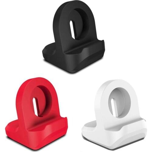 Silicone Charge Stand Holder Station Dock for Apple Watch Series 1/2/3/4 42mm 38mm 40mm 44mm Charger Cable