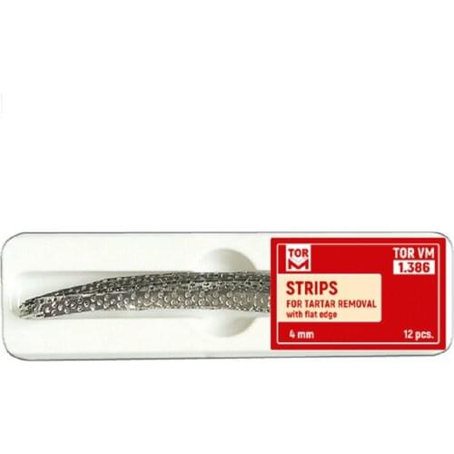 Dental Materials Dentist Parts Perforated Prophylactic Metal Strips 12 pcs Made in Russian TOR VM/ TOP BM