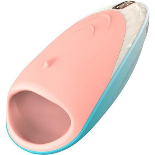 New Moaning Oral Sex Male Masturbator Vibrator Telescopic Silicone Deep Throat Blowjob Masturbation Cup Sex Toys For Men Machine