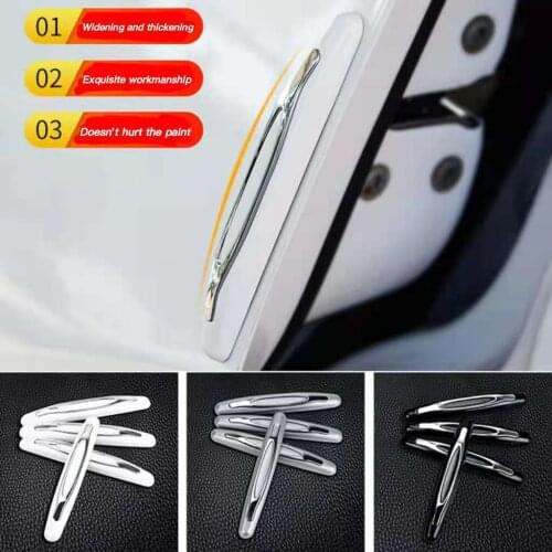 4 pieces of car door protection strips, anti-scratch car rubber stickers, car door edge protection, car decoration