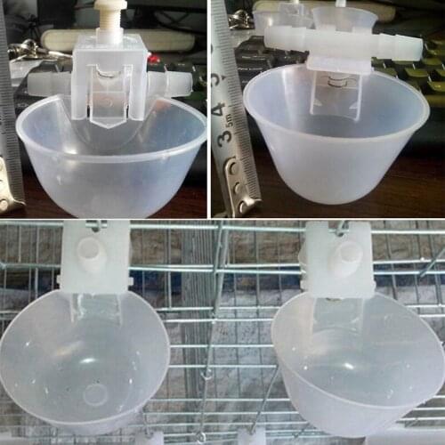 1Pc Automatic Poultry Bird Chicken Drinker Cup Plastic Drinking Bowl Pet Farm Animals Feeding Watering Products-W110