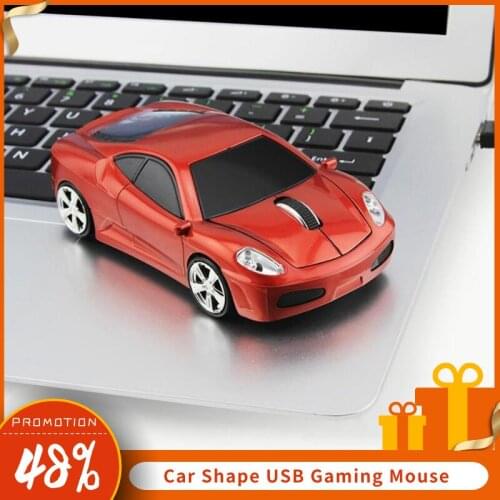 2.4GHz USB 2.0 Gaming Mouse Car Shape USB Wireless Mouse 1600 DPI Ergonomic Optical Computer Mouse Mice For Laptop PC Mouse
