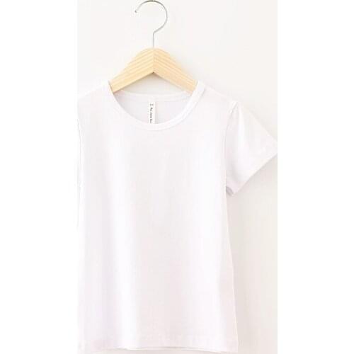 2018 Summer Girls Boys Short Sleeve T Shirts Candy Color T-shirt Long Sleeve Tee Shirt Cotton Girls Tops for Kids Clothing