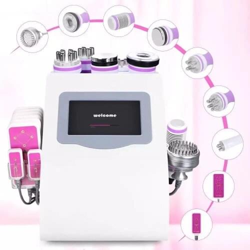 2020 Hot sale 9 in 1 Ultrasound 80K cavitation lipolaser fat reduction lipolaser slimming body massager machine