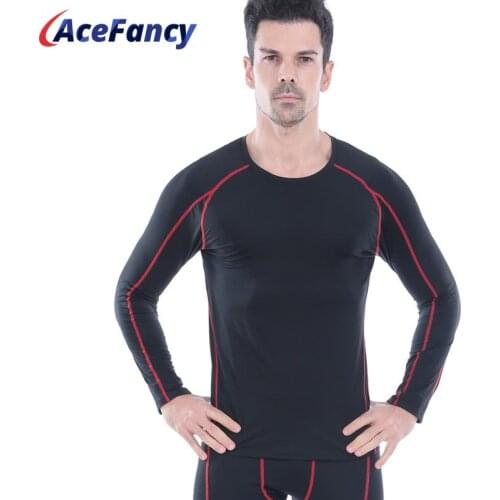 Acefancy Long Sleeve Crop Top Quick Dry Gym T Shirt for Men Skinny Sportwear Fitness Clothes Gym 71608 Absort Sweat Sports Top