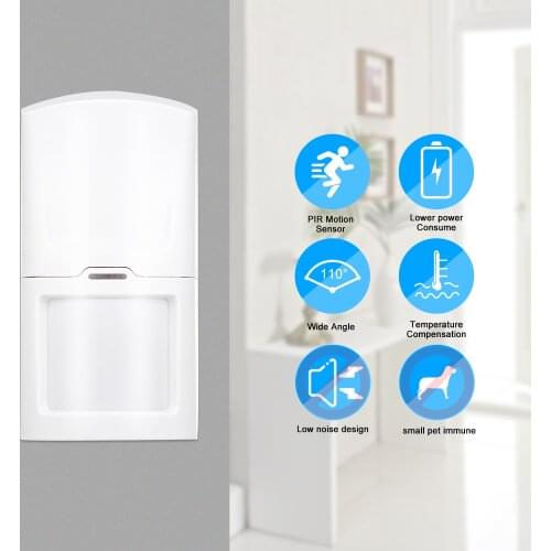 433MHz Wireless Anti-Pet PIR Motion Sensor Dual Passive Infrared Detector 15KG Pet Immune For Home Burglar Security Alarm System