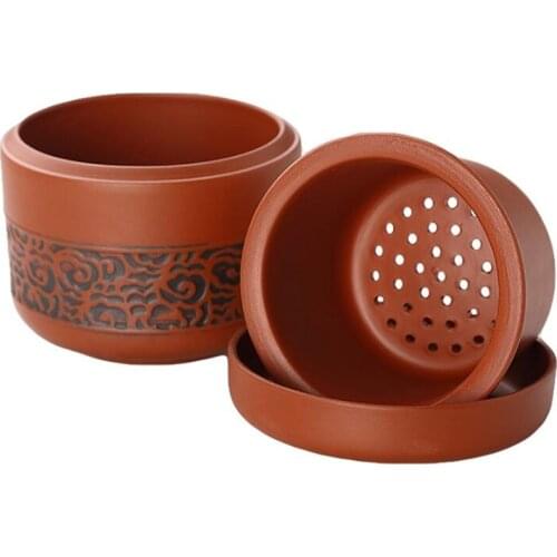 Quick cup single tea set a pot of a cup of purple sand tea cup portable ceramic household simple Kung Fu tea cup tea set