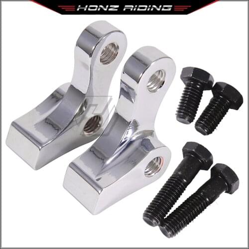 1" Inch Chrome Motorcycle Lowering Slam Drop Rear Forged Rear Lowering Kit Case for Harley Davidson Dyna 1995-2005