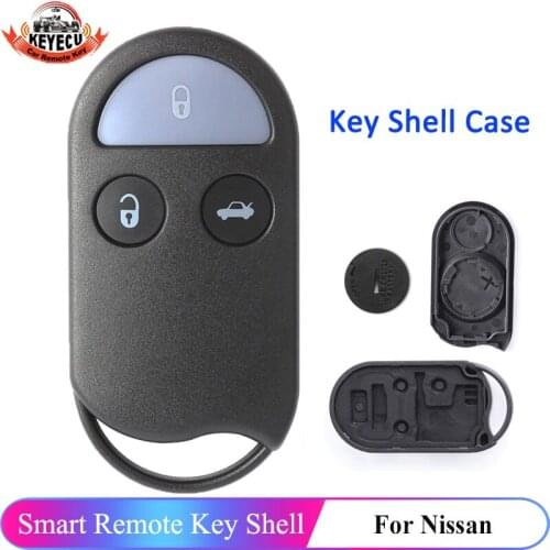 KEYECU Replacement Remote key Shell Case Fob 3 Button for Nissan Maxima Pathfinder Quest 1999-2002 KOBUTA3T