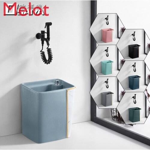 Colored mop pool balcony home basin cloth pond small tug pot floor-to-ceiling mop pool wash mop sink