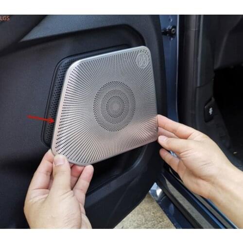 For Ford ESCAPE 2019-2020 High-quality stainless steel Car door audio Decorative cover Anti-scratch protection Car styling