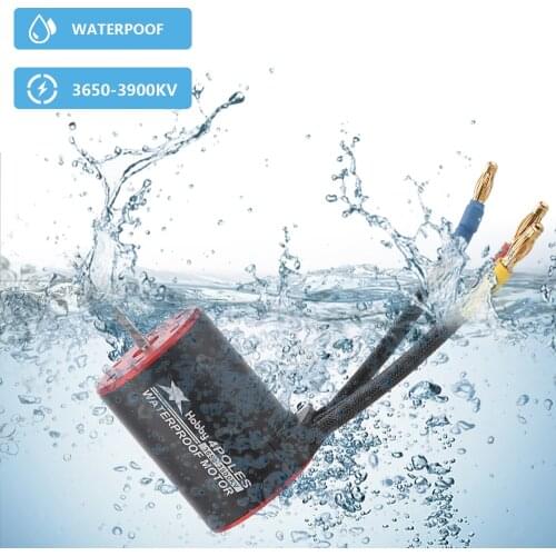 Platinum 3650 Motor 3650 2300KV 3100KV 3900KV 4300KV 5200KV Waterproof Brushless Motor with 4mm banana plug for 1/10 RC Car ESC