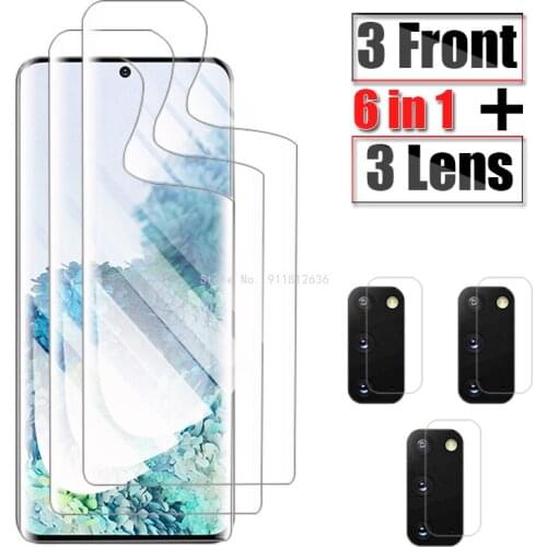 Full Cover Hydrogel Film For Samsung Galaxy Note 20 S20 Plus Screen Protector On For Samsung S 20 Ultra Camera Protective Glass