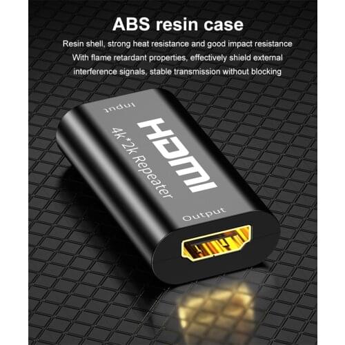 HDMI Repeater Extender Gold Plated 4K*2K HDMI Adapter Signal Amplifier Booster Over 4.95Gbps Signal HDMI Extender TSLM1