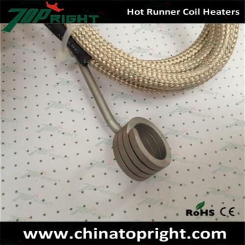 ID16x12.7mm Hot Runner Coil Heater with 5 pin xlr connector(male and female)