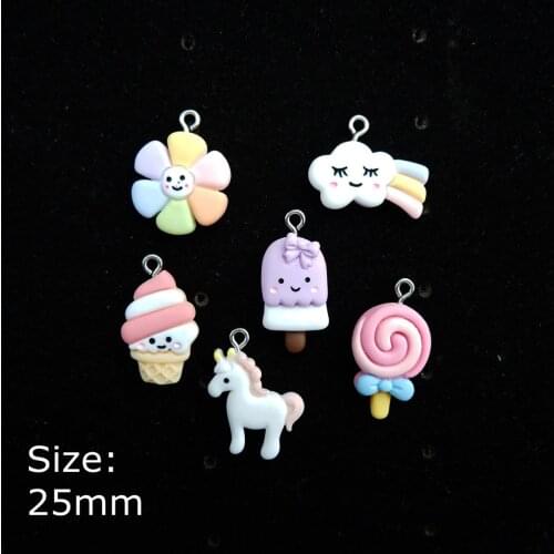 Kawaii Cartoon Charms Pendants for DIY bracelets necklace earring key chain Jewelry Making