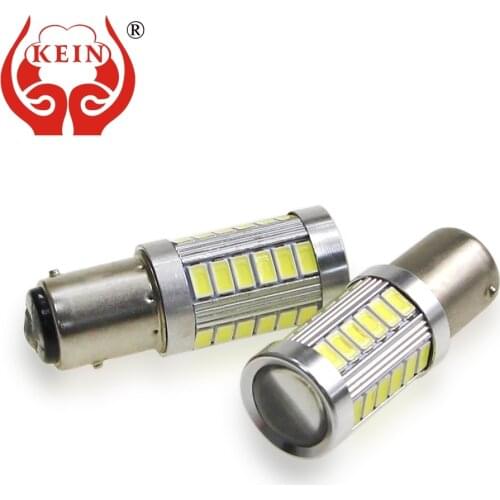 KEIN 2pcs P21W led Bulb P21/5W 33SMD 1156 ba15s car 1157 bay15d S25 5630 atuo car Brake Reverse Lights DRL Signal Lamp auto 12V
