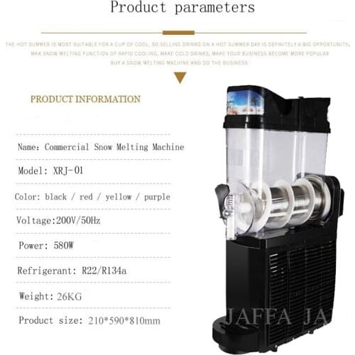 Commercial Smoothie Juice Snow Melting Machine Automatic Snow Slush Machine Rapid Cooling