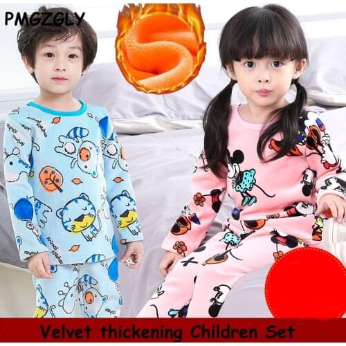 Baby Boys Clothing set Casual Sport Tracksuit Infant Toddler boys Clothes Top T shirt + Pants Velvet thick Clothing