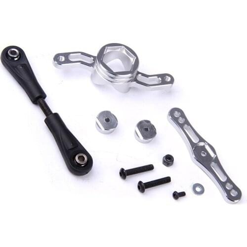 CNC alloy double arms steering base kits 87064 for losi 5ive T ,rovan lt