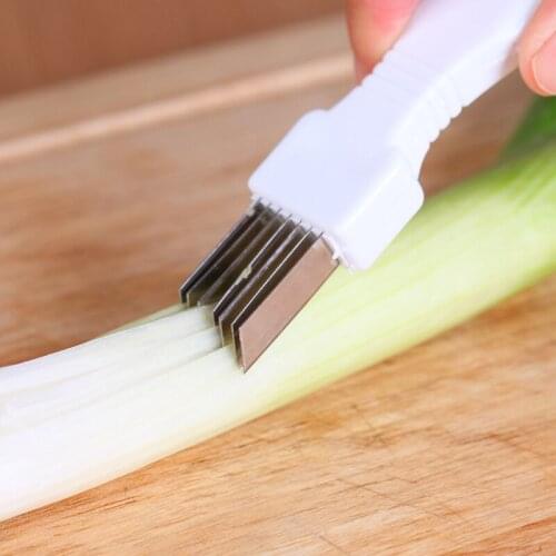 Onion Vegetable Cutter Slicer Multi Chopper Scallion Kitchen Knife Shred Tools Slice Cutlery Cooking Tools