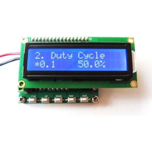Multifunctional pulse signal generator, adjustable phase, two outputs, with frequency measurement function