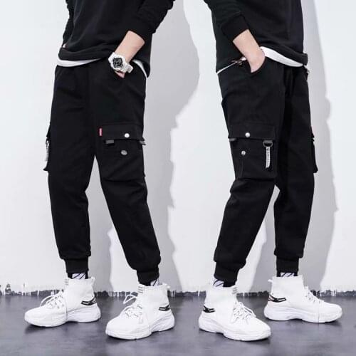 Spring Summer Mens Pants Harajuku Fashion Streetwear Joggers Men Cargo Pants Casual Trend Men Clothing Hip Hop Trousers Men
