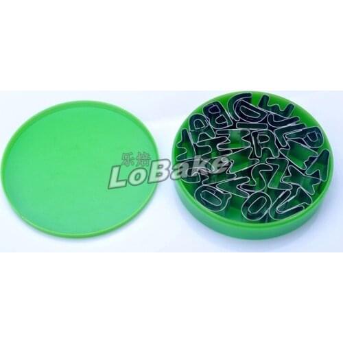 Alphabet shaped cookie cutter set