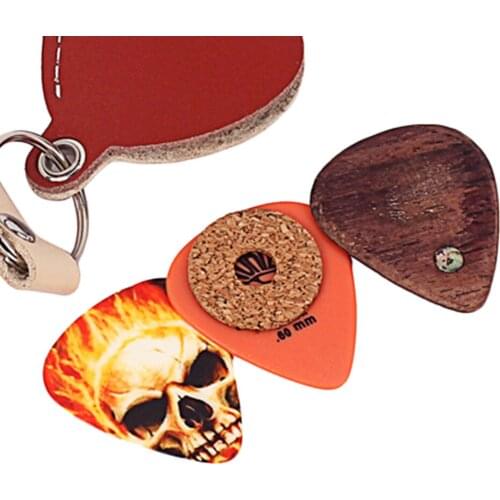 Set of 3 Multicolored Resin Picks for Guitar Ukulele, Instrument