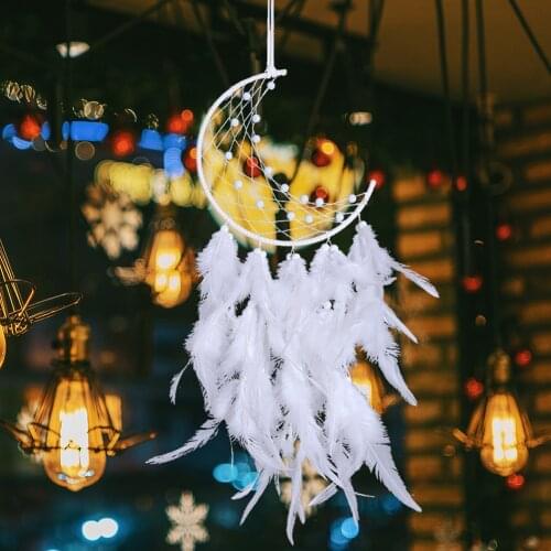 Wall Hanging Hot Sale Vintage Dreamcatchers Decoration For Car Retro Feathers Circular Feather Home Decoration Dream Catcher