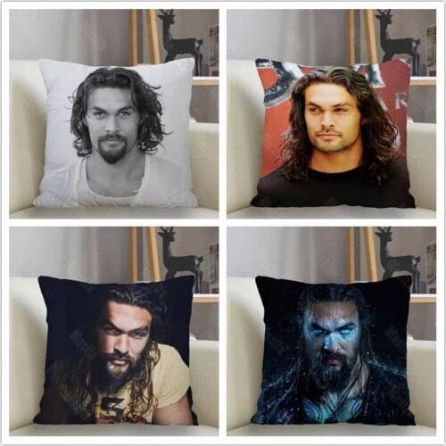 Musife Jason Momoa Pillowcase Custom Square Pillow Cover Case Zipper Pillowcase 35*35,40*40,45*45cm Drop Shipping