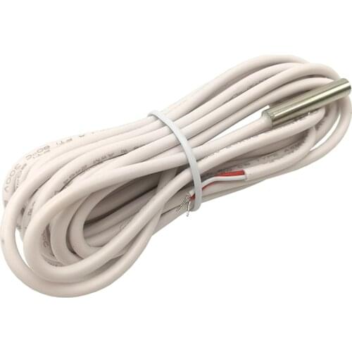 New White 3 Meters 10000 Ohms Sensor Cable Floor Heating Thermostat Temperature Sensor Probe 1 piece
