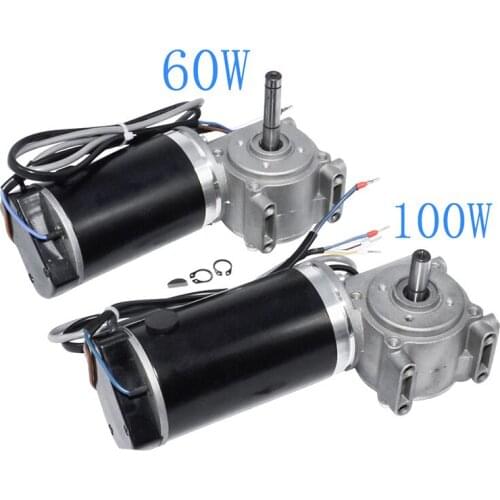 DC24 60W Single Signal, 100W Double Signal, Worm Gear Deceleration, Hall Encoder Motor, Suitable for Hotel Automatic Doors