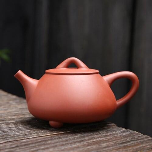 Original Ore Handmade Stone Scoop Pot Large-Capacity Teapot Yixing Purple Sand Teapot