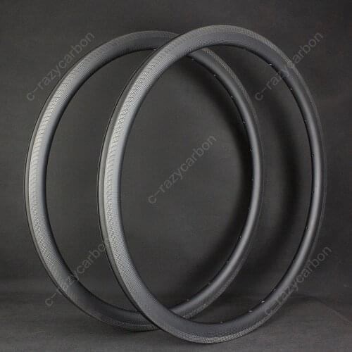 Carbon Bike Rims High Quality 3K Weave 38mm Depth Climbing Road Bicycle with Special Brake Track 700C Free Shipping