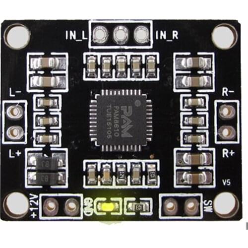 Micro PAM8610 Digital Amplifier Board Digital Audio Amplifier Board Amplifier Board 12V15W